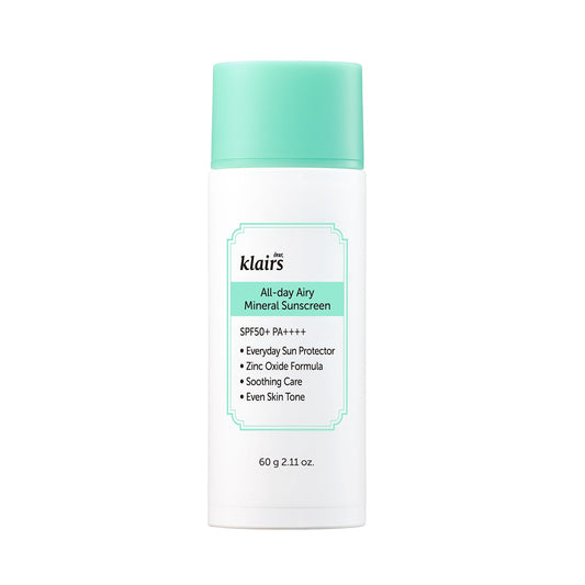 Dear Klairs All-Day Airy Mineral Sunscreen SPF50+ PA++++