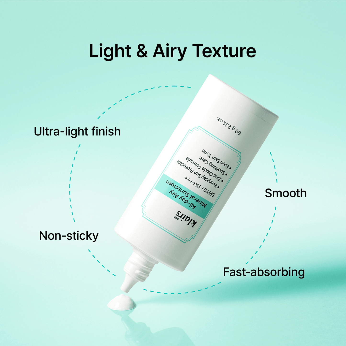 Dear Klairs All-Day Airy Mineral Sunscreen SPF50+ PA++++