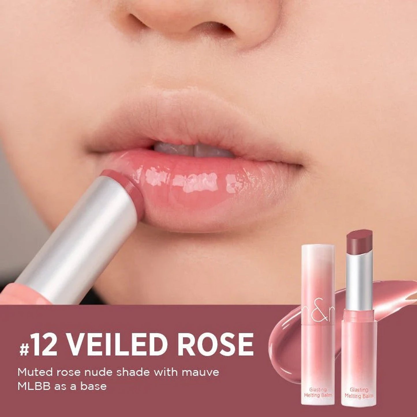 Rom&nd Glasting Melting Balm #Dusty On The Nude