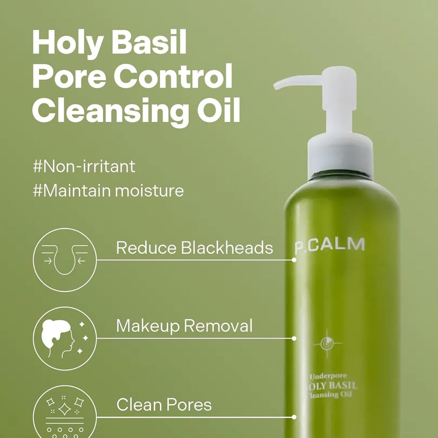 P.Calm Underpore Holy Basil Cleansing Oil