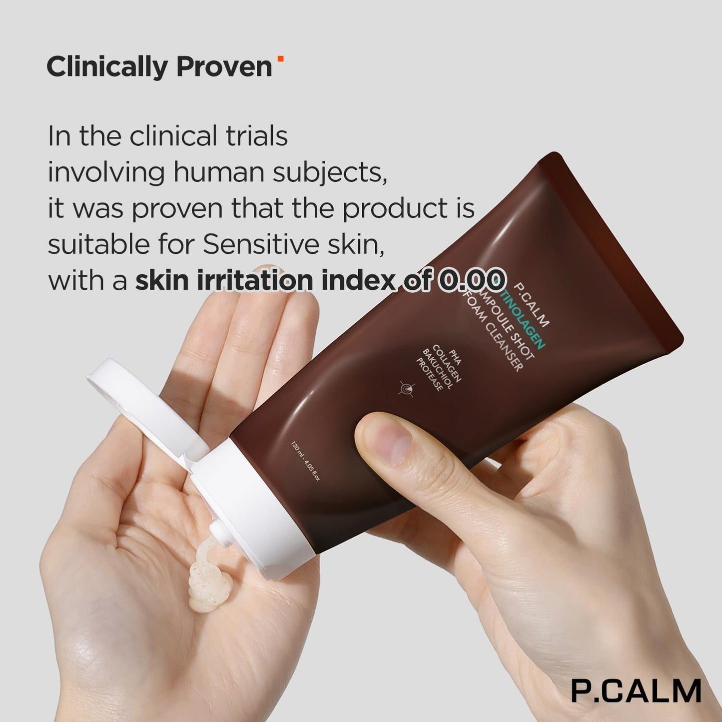 P.Calm Retinolagen Ampoule Shot Foam Cleanser