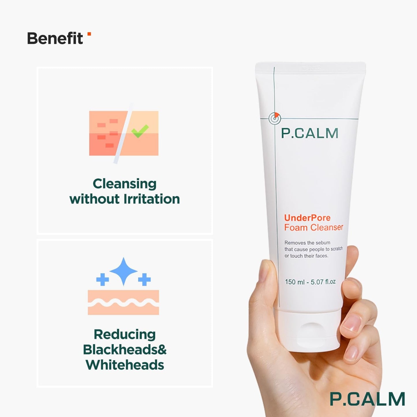 P.Calm Underpore Foam Cleanser