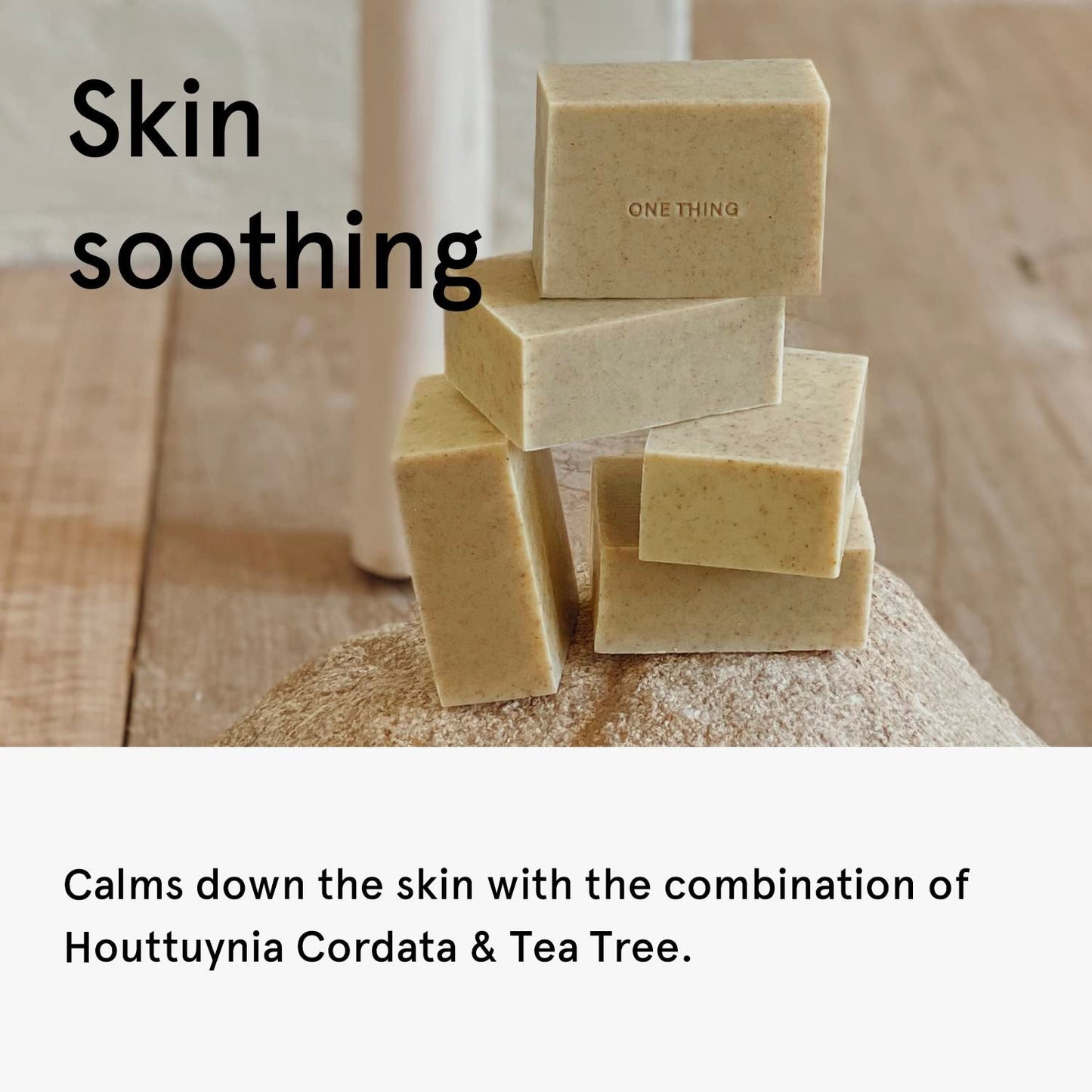 One Thing Hand Crafted Natural Soap Houttuynia Cordata & Tea Tree