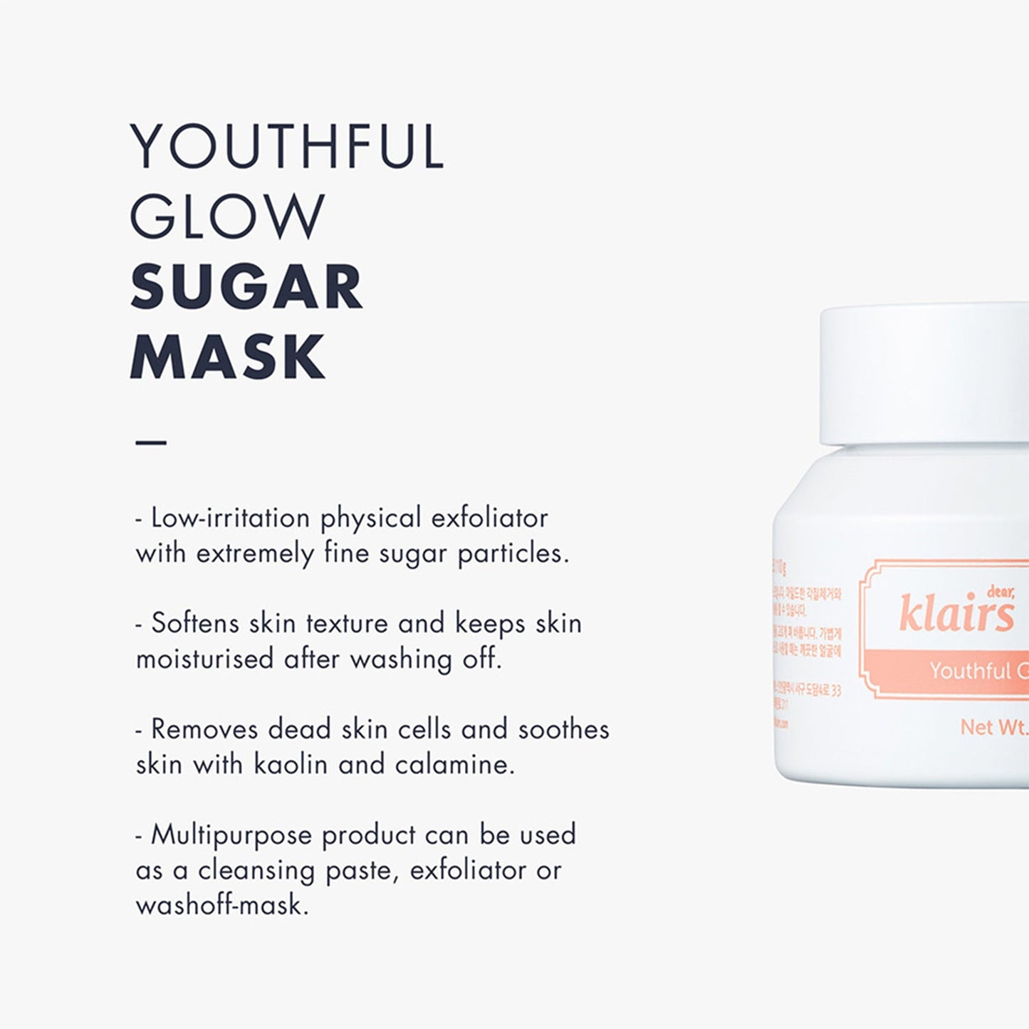 Klairs Youthful Glow Sugar Mask