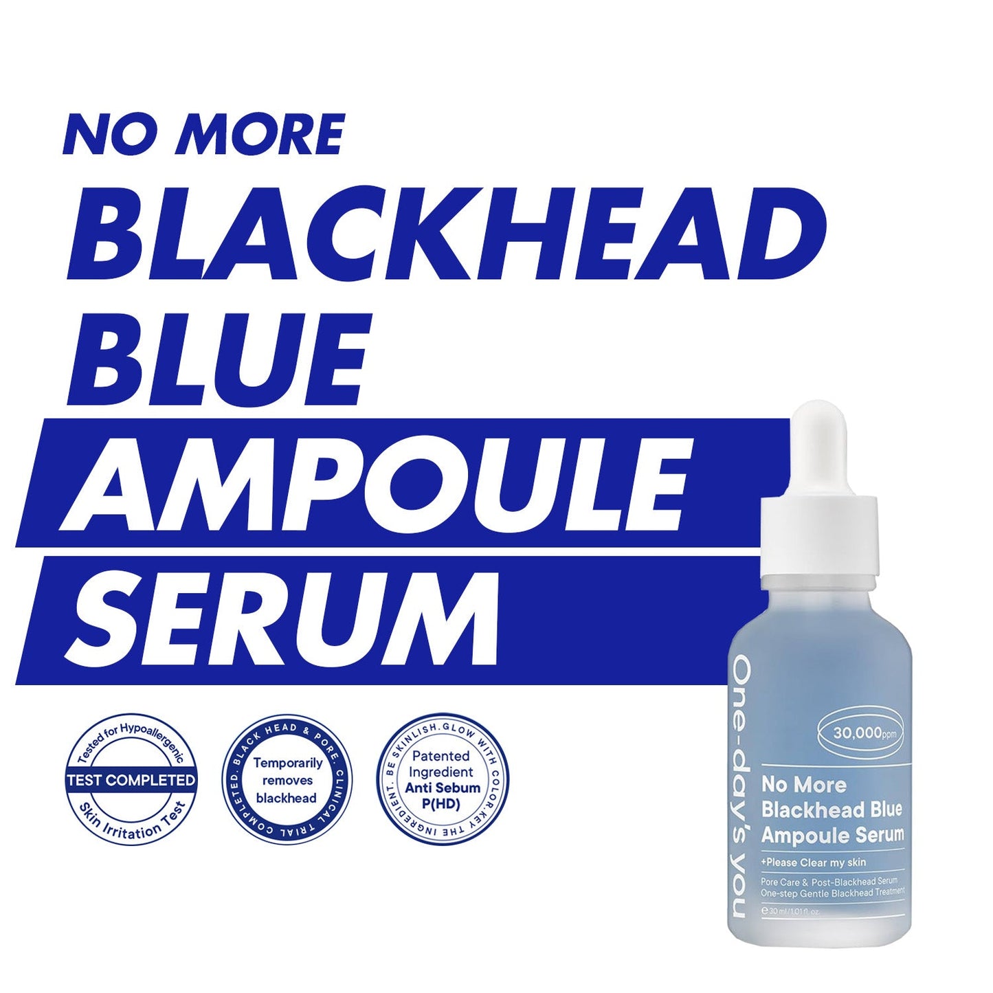 One-day's you No More Blackhead Blue Ampoule Serum