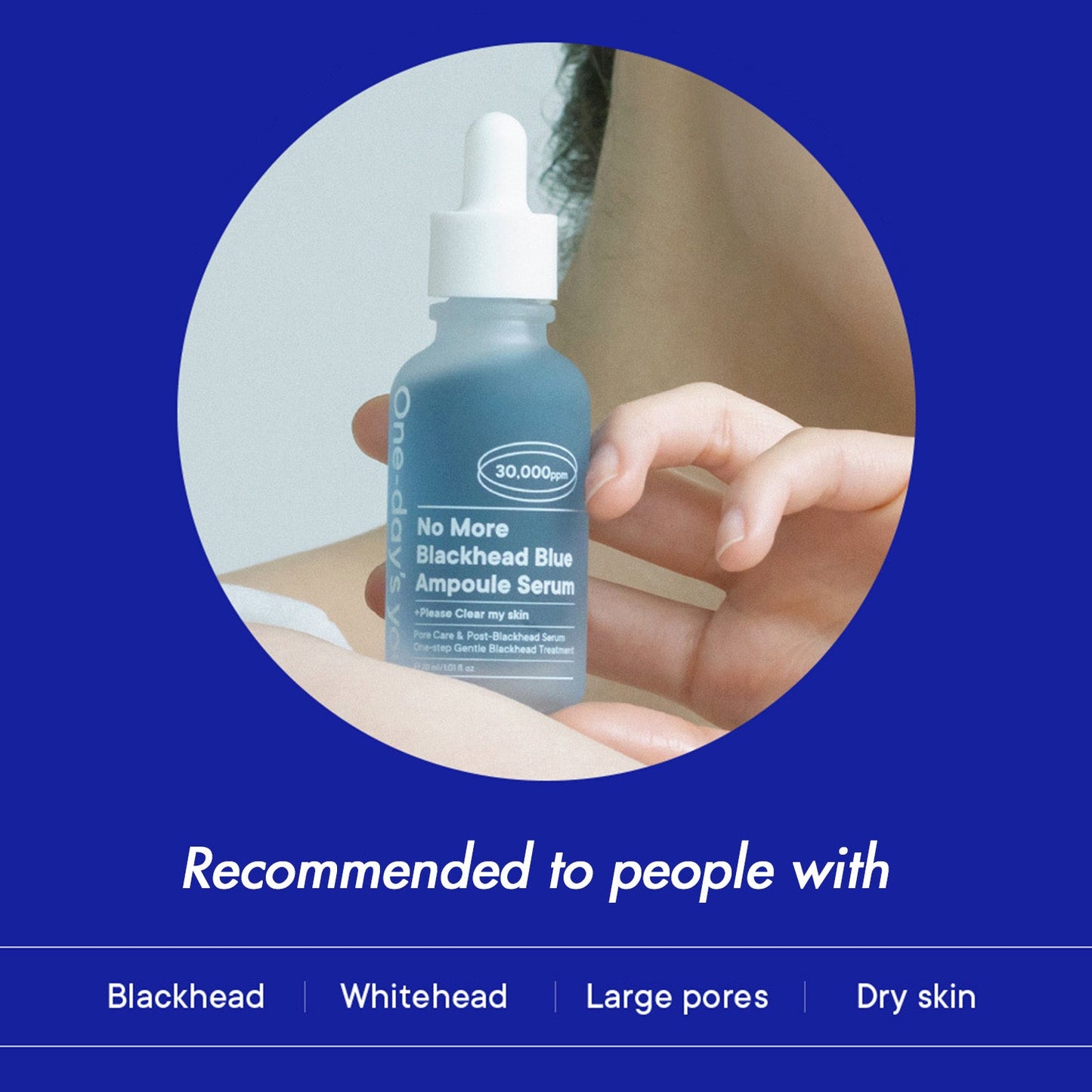 One-day's you No More Blackhead Blue Ampoule Serum