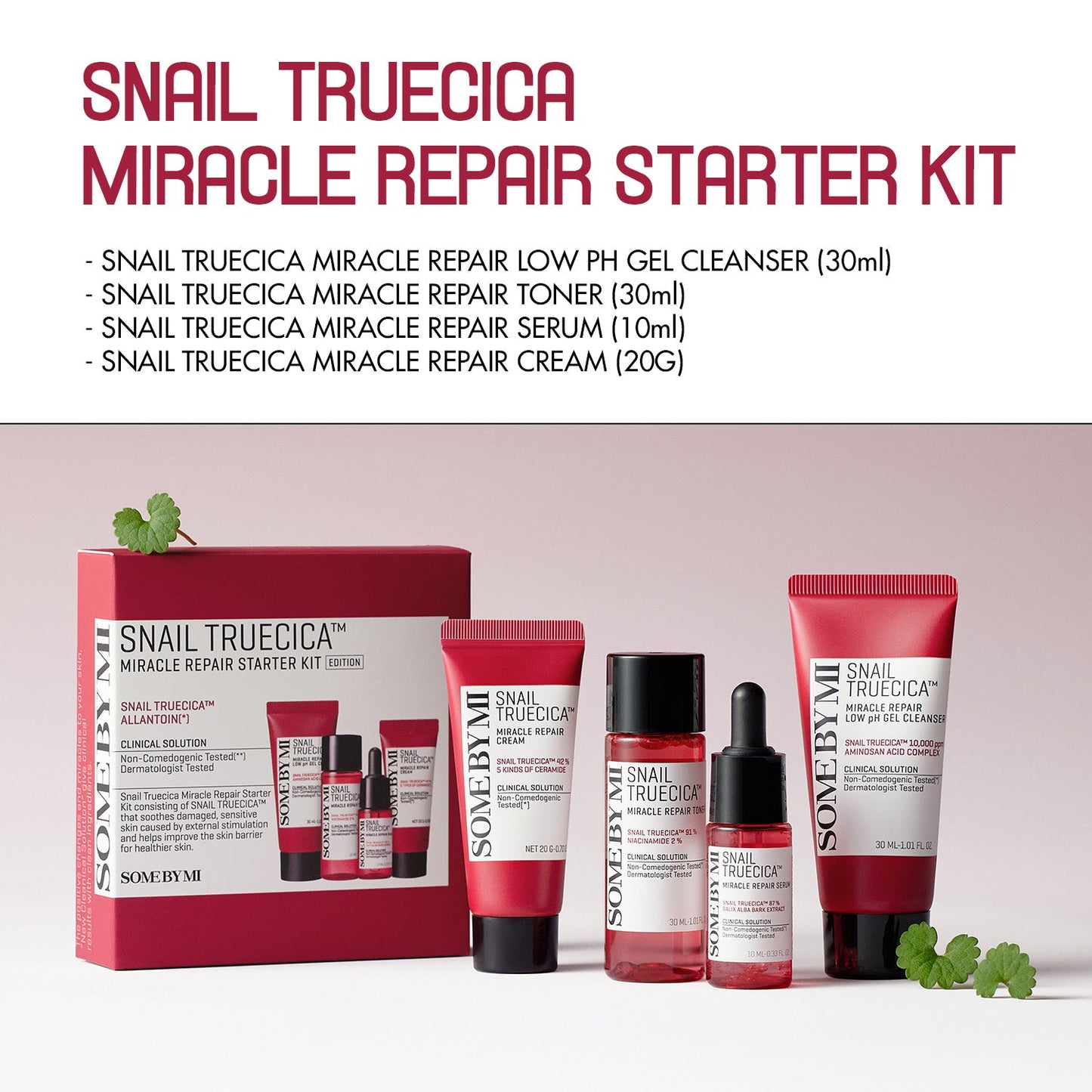 Some By Mi Snail Truecica Miracle Repair Starter Kit