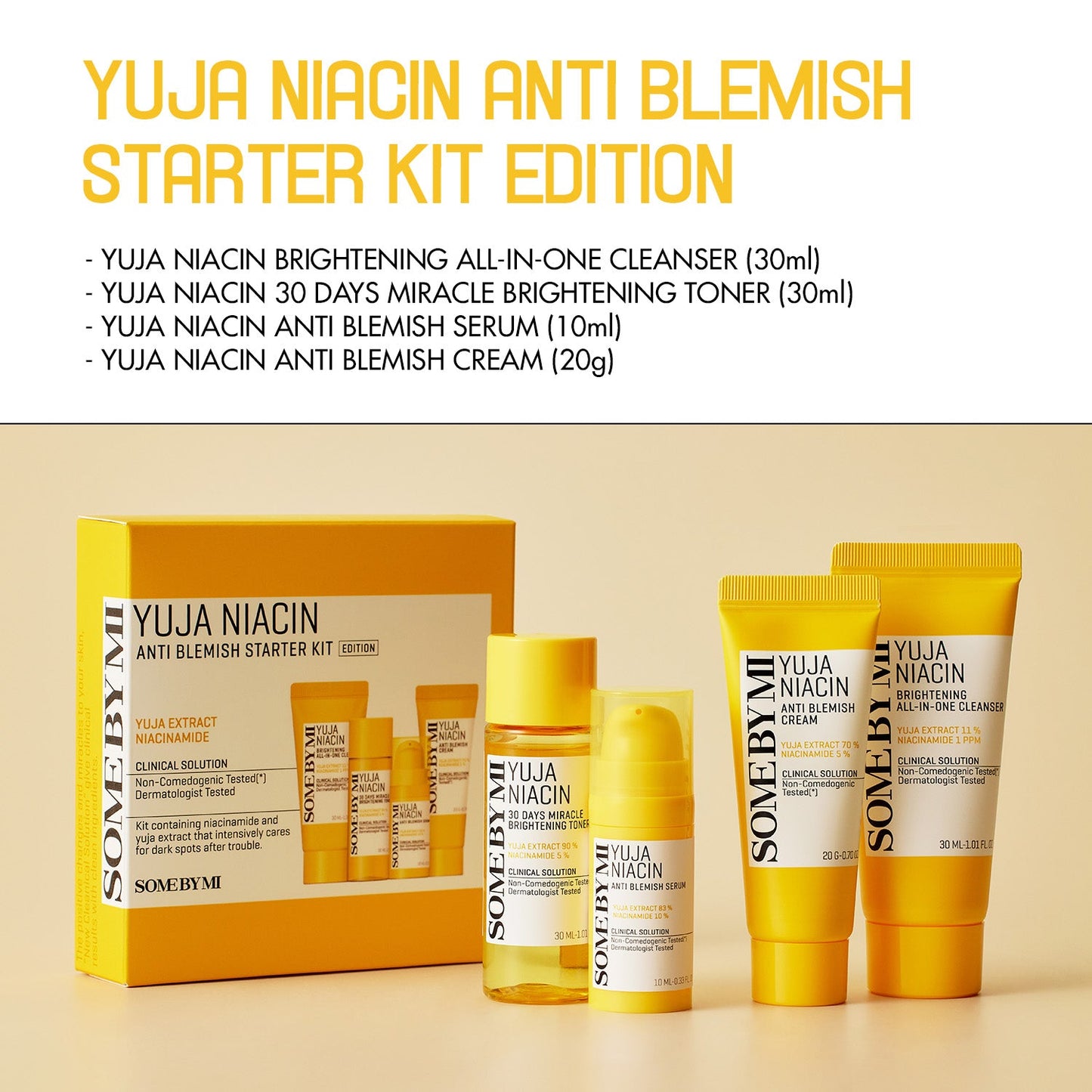 Some By Mi Yuja Niacin 30 Days Miracle Brightening Starter Kit Edition