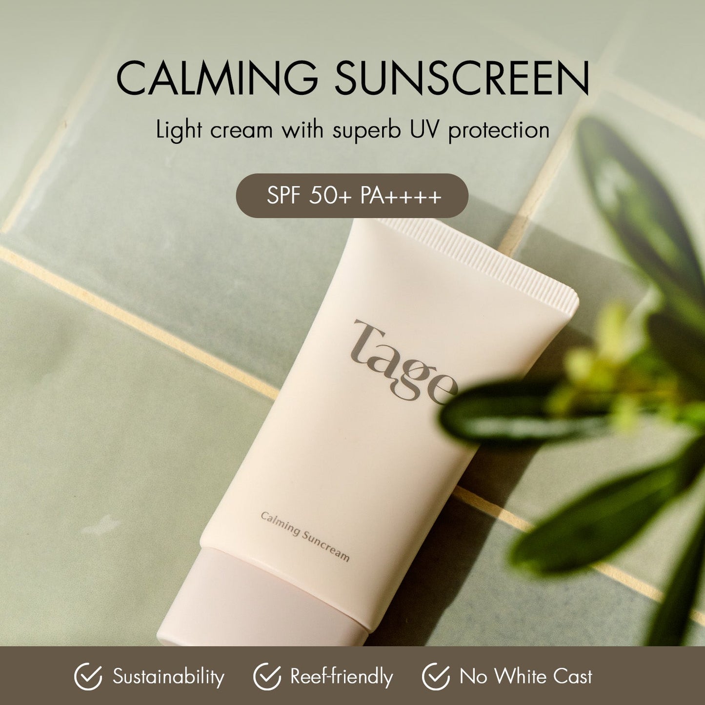 Tage Calming Suncream In Cyprest