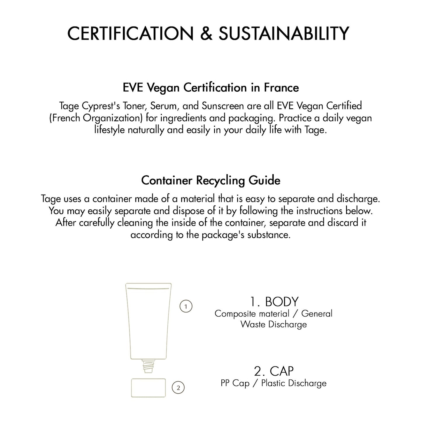 Tage Calming Suncream In Cyprest